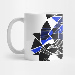 Geometric triangles art abstract Mug